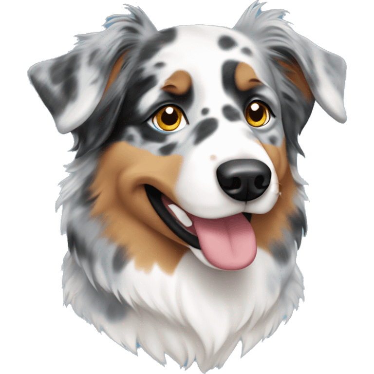 Blue Merle Australian shepherd  emoji