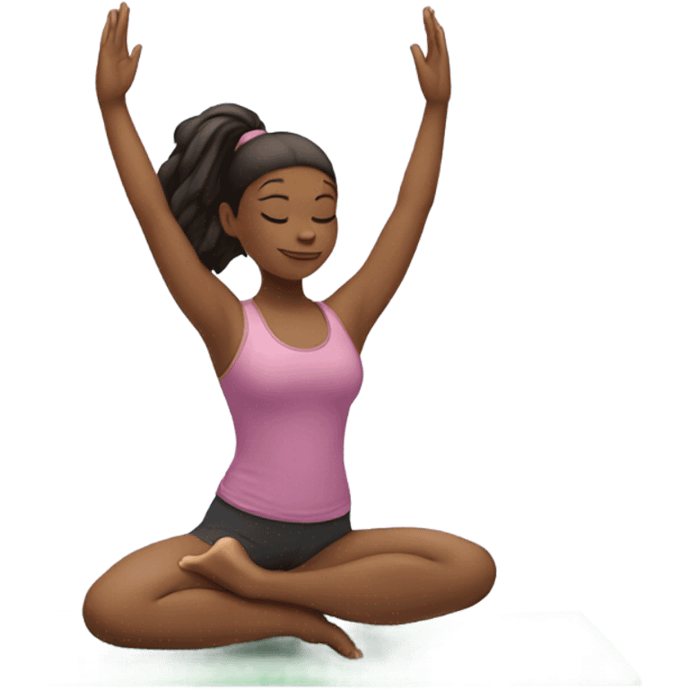 girl yoga emoji