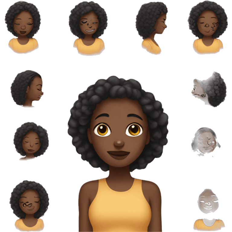 black girl self care  emoji