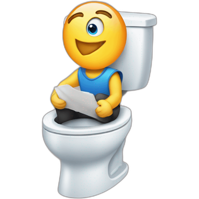 internet explorer sitting on a toilet emoji