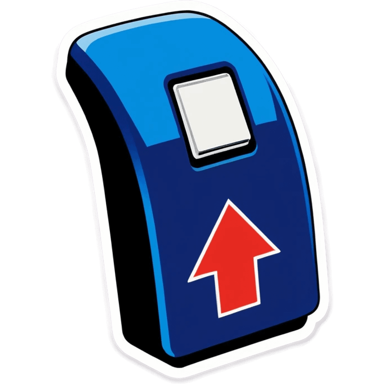 Blaue ladesäule für Elektroautos emoji