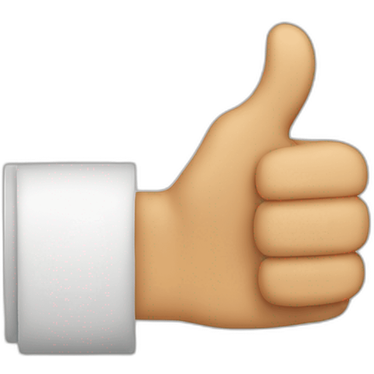 a thumbs up with 7 thumbs visible emoji