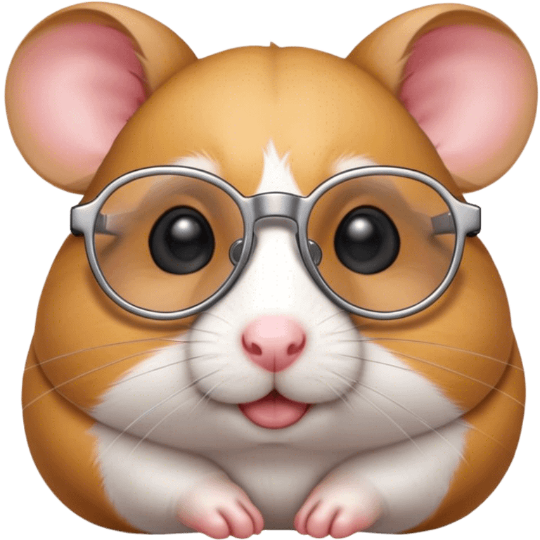 hamster with glasses emoji