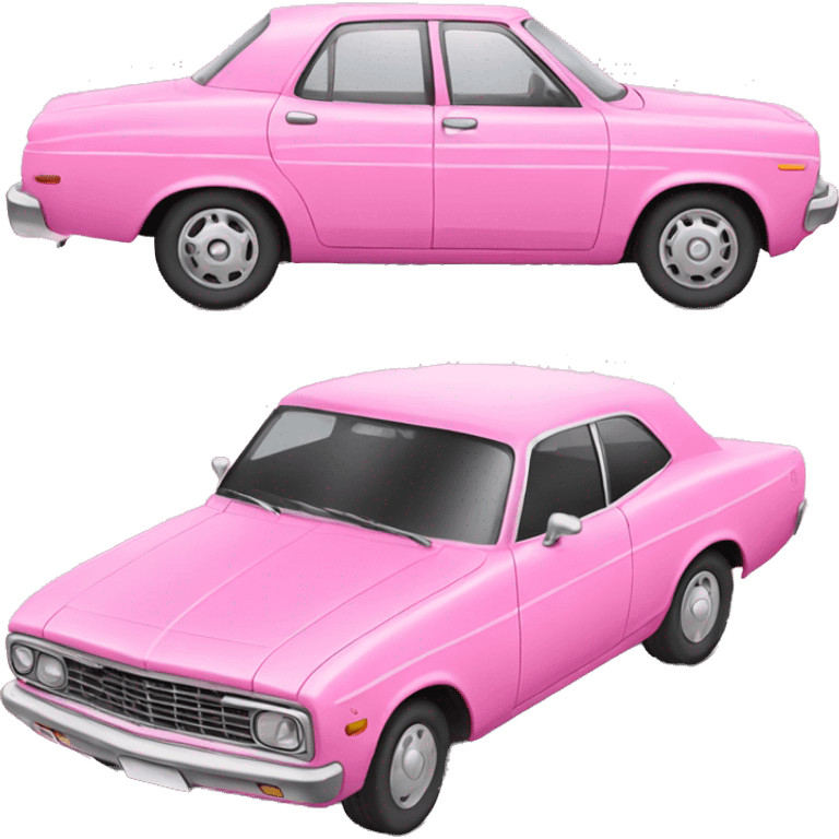 pink car  emoji