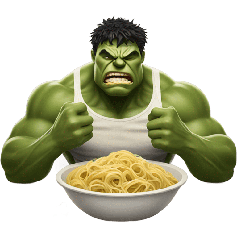 Hulk eating spaghetti  emoji