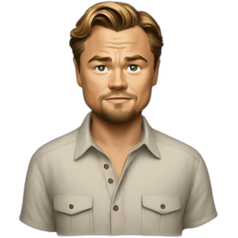 leonardo dicaprio wearing shirt emoji