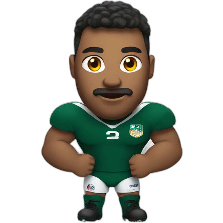 Heavy rugby player emoji