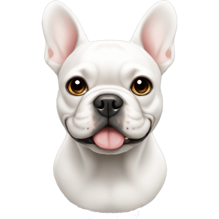 white french bulldog  emoji