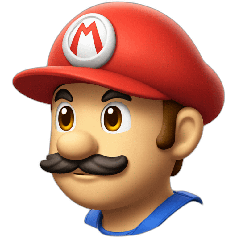 Mario Bros avec sa casquette emoji