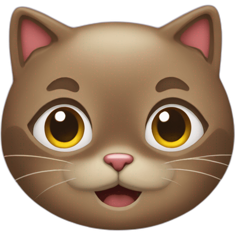 Chat qui fait un coeur emoji