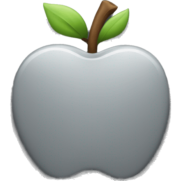 gray color apple logo emoji