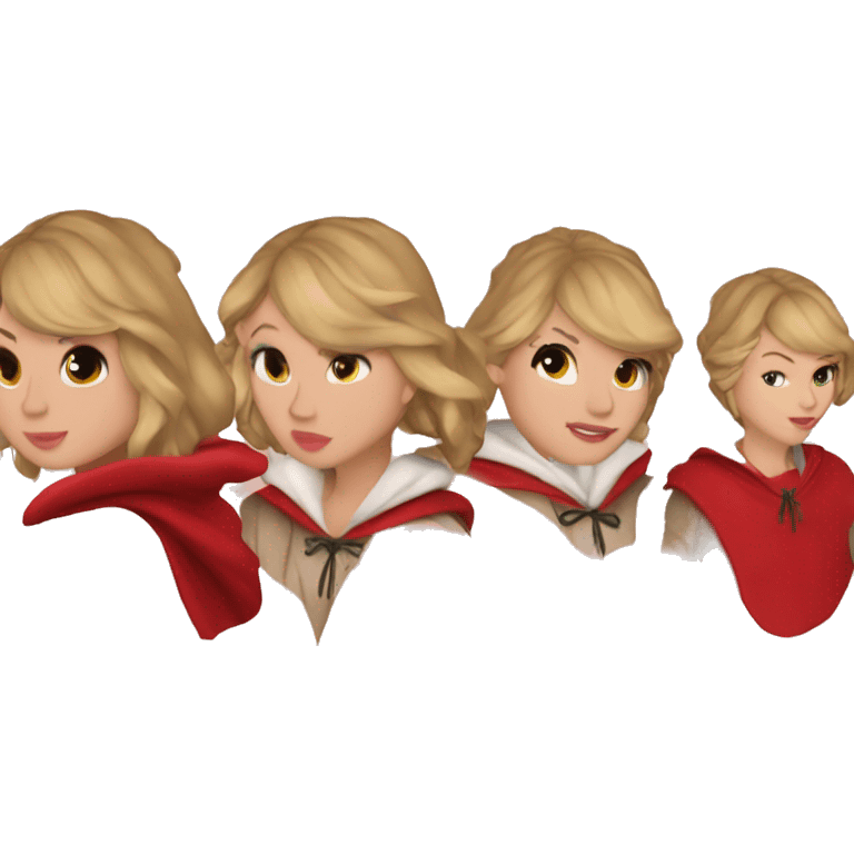 taylor swift in red riding hood emoji