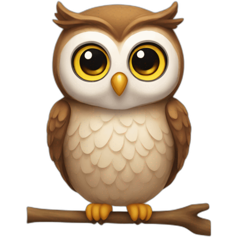 Cute owl emoji