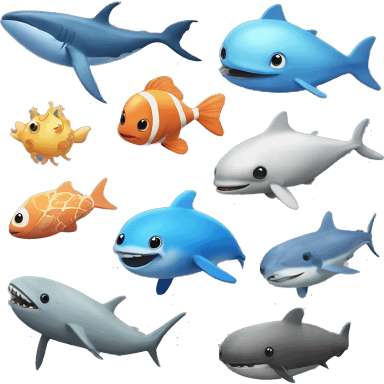 Ocean animals  emoji