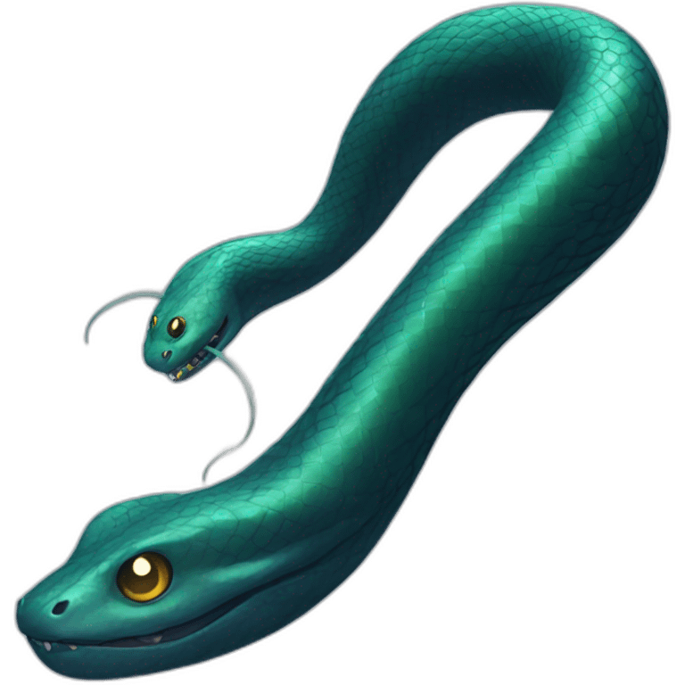 long snake-like deep sea monster emoji