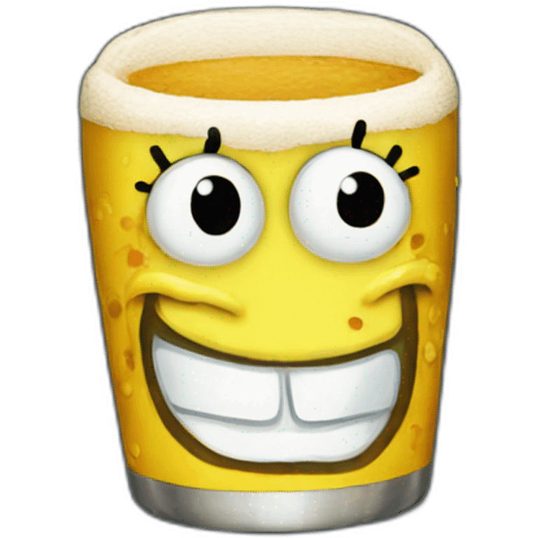 Spongebob beer emoji