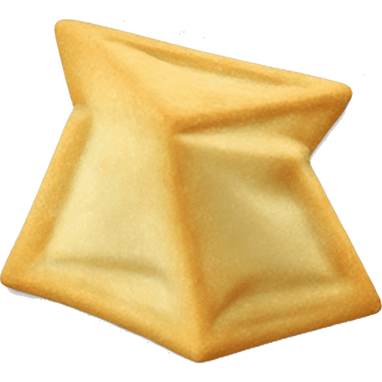 Une chips triangulaire qui rit emoji