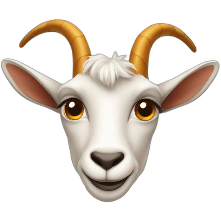 Goat with giraffe neck emoji