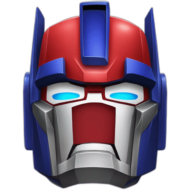 Angry darl Optimus prime with mask emoji