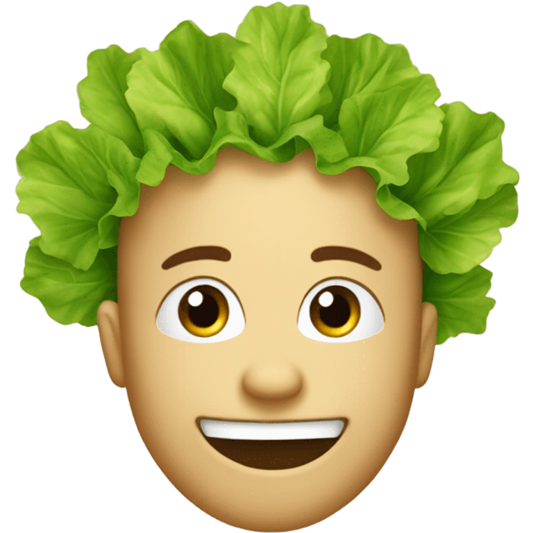 lettuce face emoji emoji