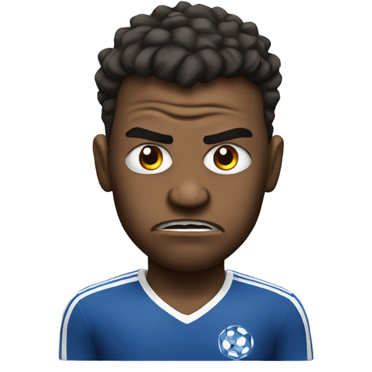 angry footballer emoji