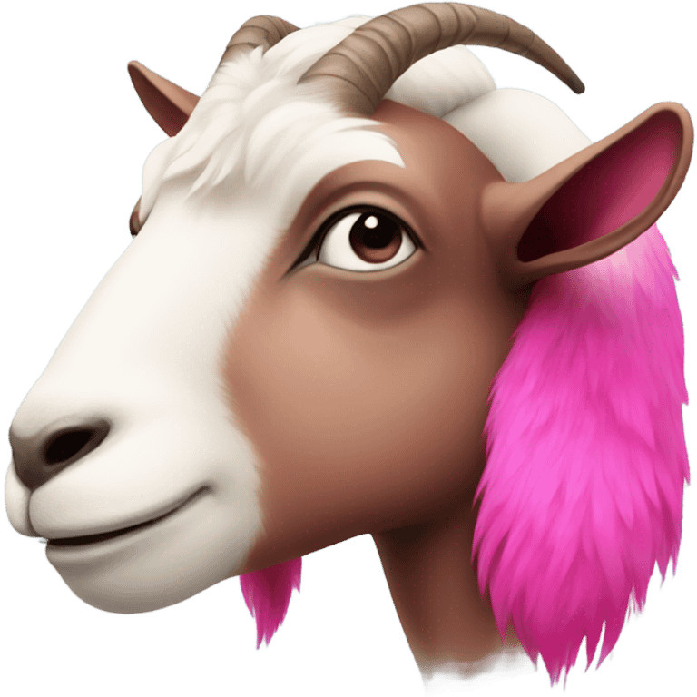 pink goat emoji