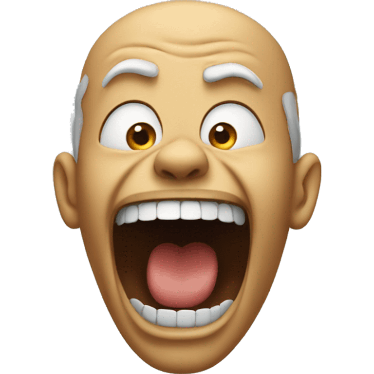 a screaming crazy face emoji