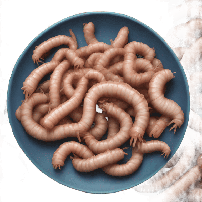 Plate of worms emoji