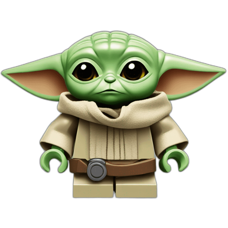 Lego baby yoda emoji