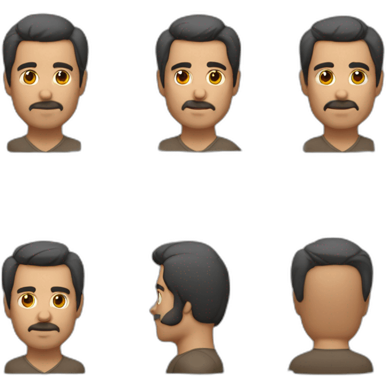 Hombre de 43 años, guapo, cabello castaño, atuendo casual  emoji