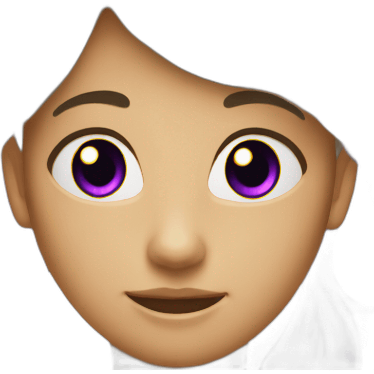 Chat violet emoji