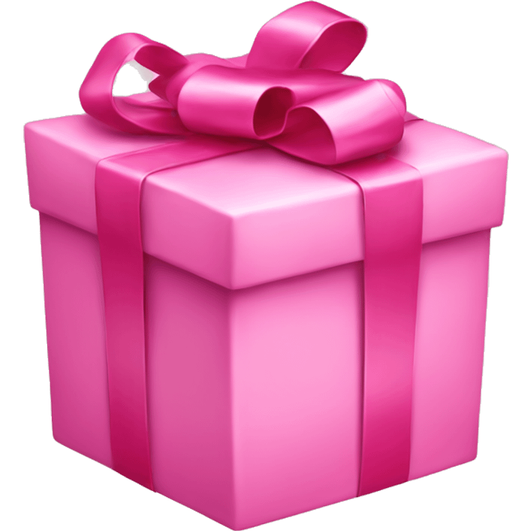 pink christmas present with pink ribbon emoji