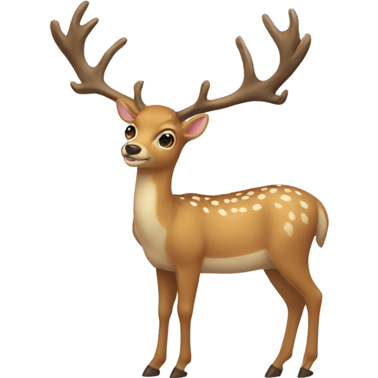 deer with bow emoji