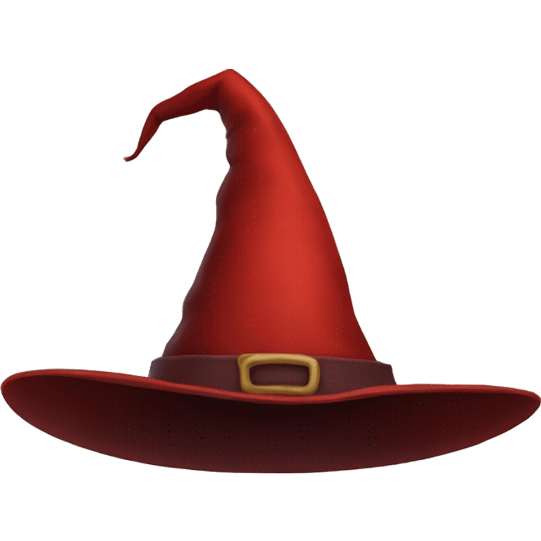 red witch hat emoji