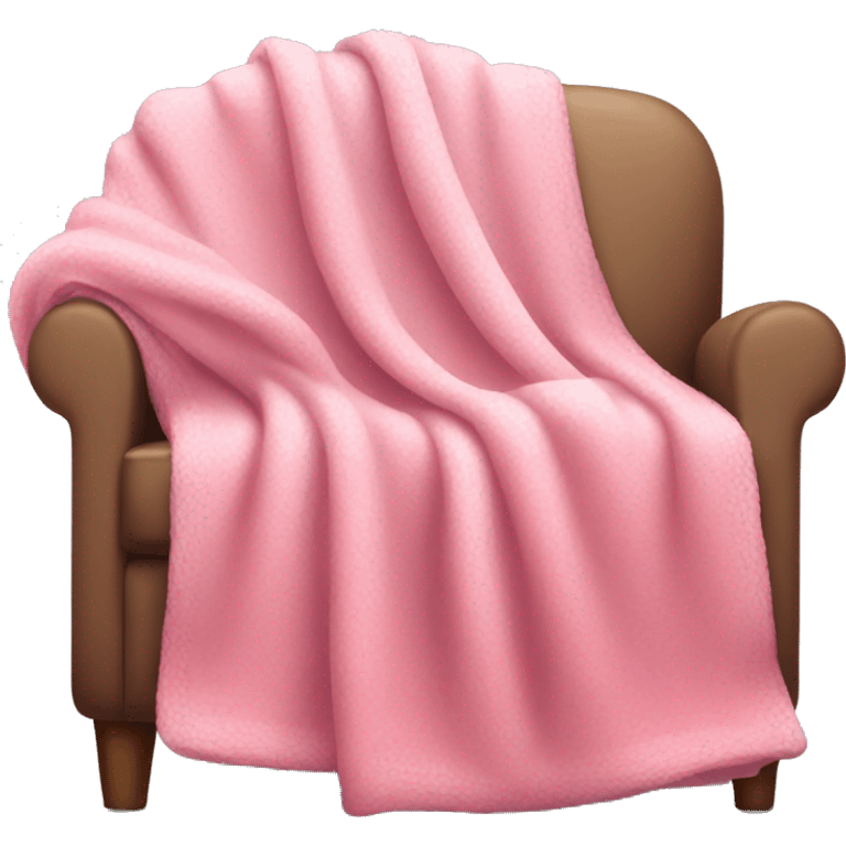 Pink blanket on a sofa emoji