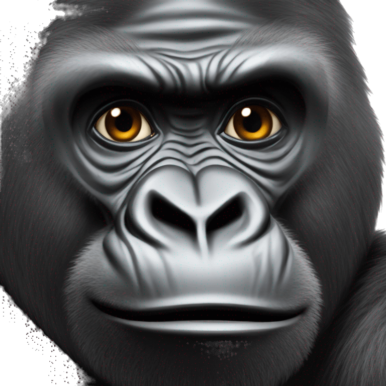 Gorilla in zoo emoji