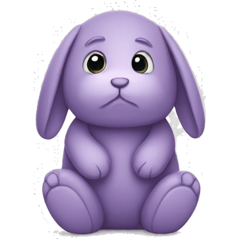 sad jellycat rabbit  emoji