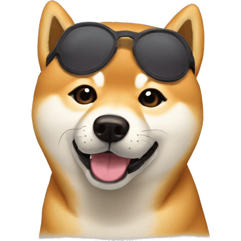 shiba inu de oculos emoji