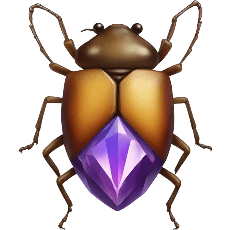 bug that look like a gem emoji