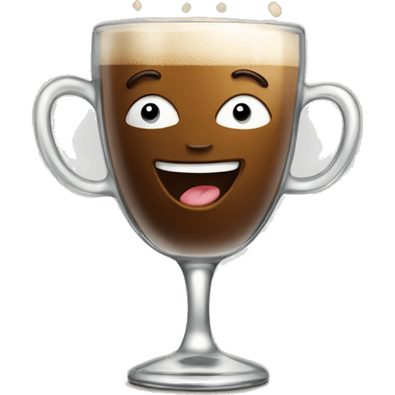 cheering two coffee glass emoji