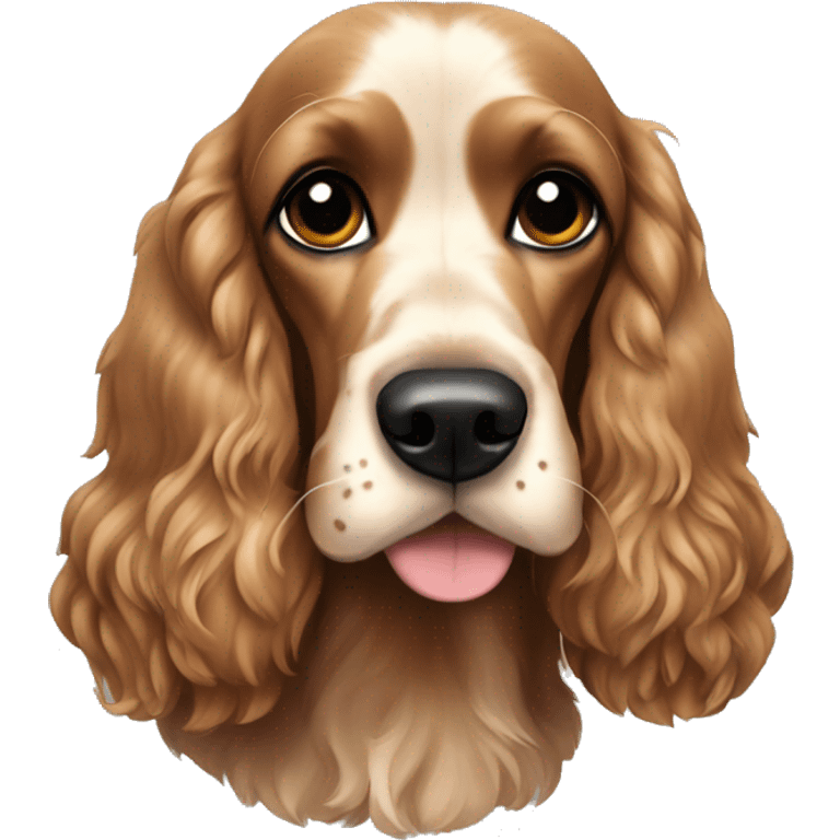 black and tan cocker spaniel emoji