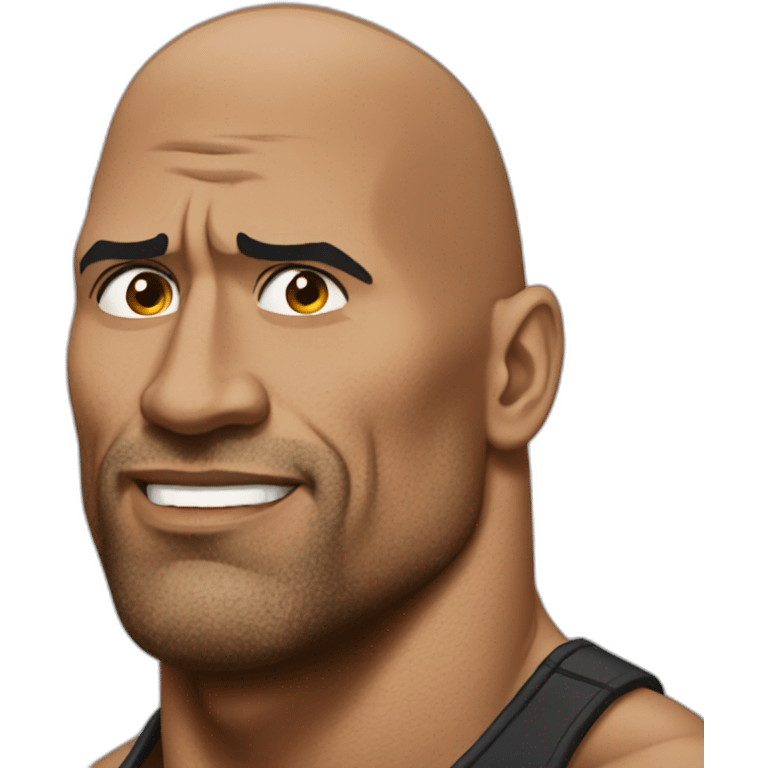 The Rock raises his eyebrow emoji