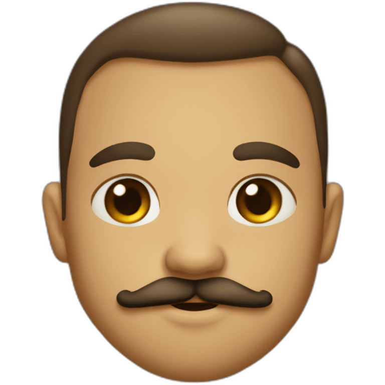 Bebê de bigode emoji