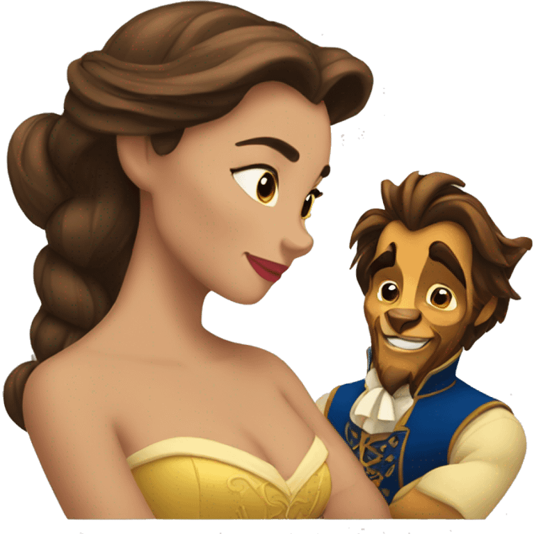 Beauty and the beast emoji