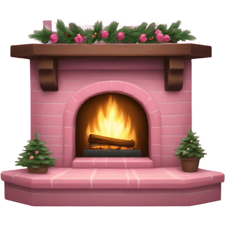 Winter Pink FirePlace emoji