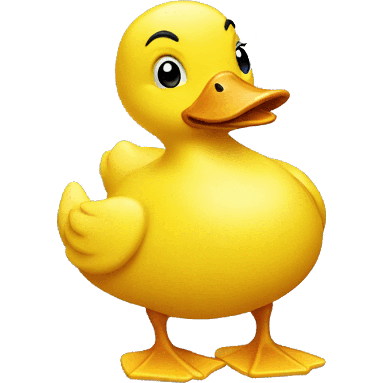 Yellow duck matrix emoji