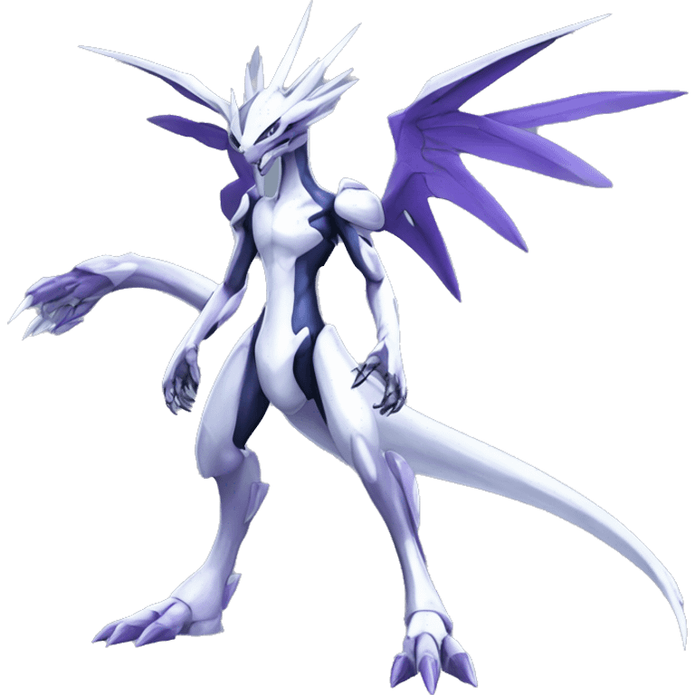  Cool Edgy Shiny Godly Ethereal Digimon-Genesect-Dialga-Reptile-fusion full body emoji