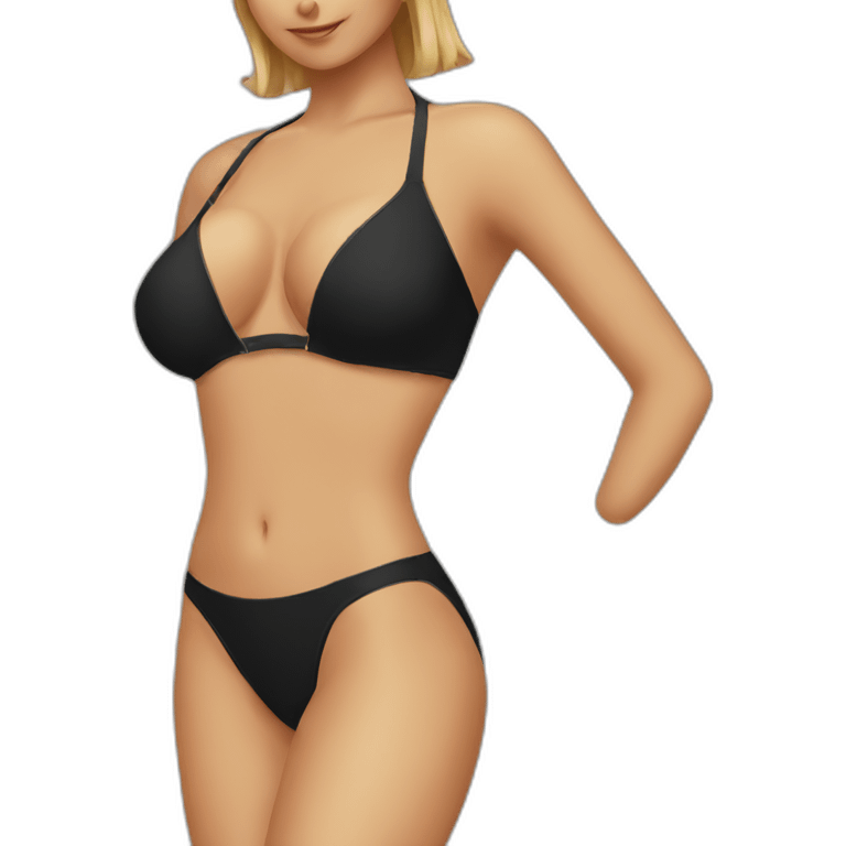 Black window Bikini emoji