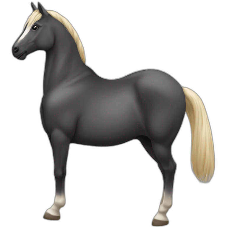 Cheval sur humain emoji