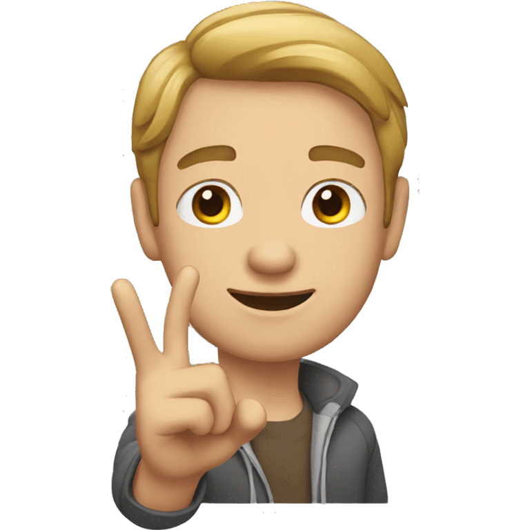 man with hand gestures emoji